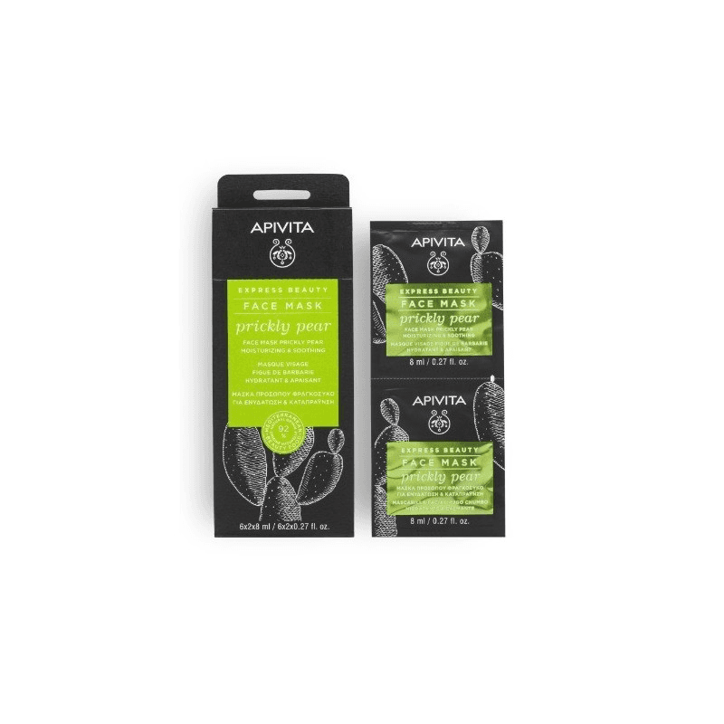 Apivita Mascarilla Facial Hidratante y Calmante 2x8ml