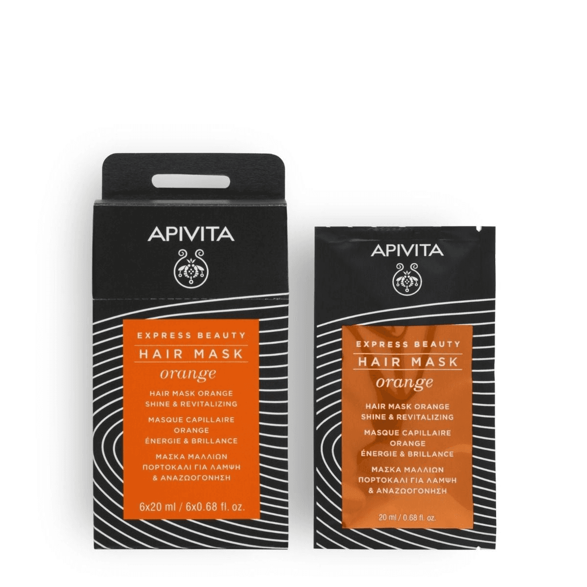 Apivita Mascarilla Capilar Brillo y Vitalidad 6x20ml