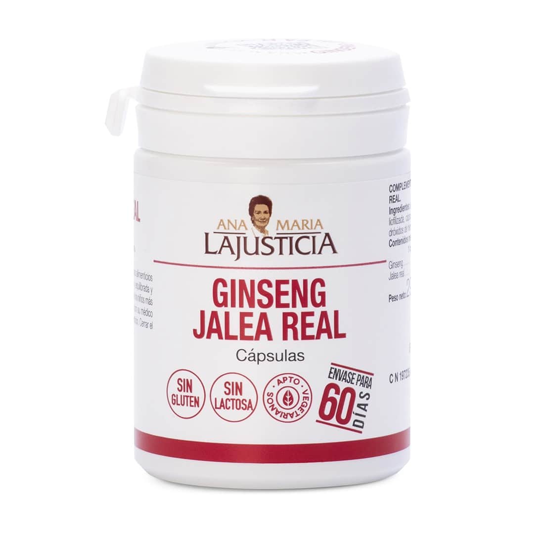 Ana María Lajusticia Ginseng con jalea real 60 cápsulas