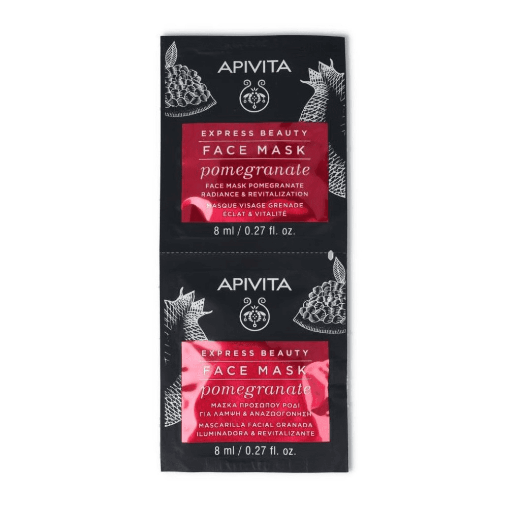 Apivita Express Beauty Mascarilla Facial de Granada 2x8ml