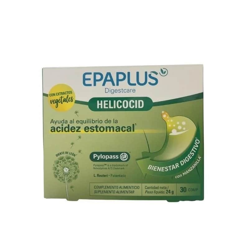 Epaplus Digestcare Helicocid - Reflujo y ácidez estomacal 30 comprimidos